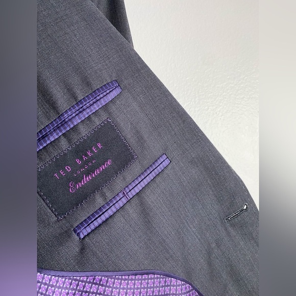 $749‼️TED BAKER LONDON Endurance ‘JAY CT’ Sport Coat Blazer Suit Jacket Wool 40L - Picture 4 of 11